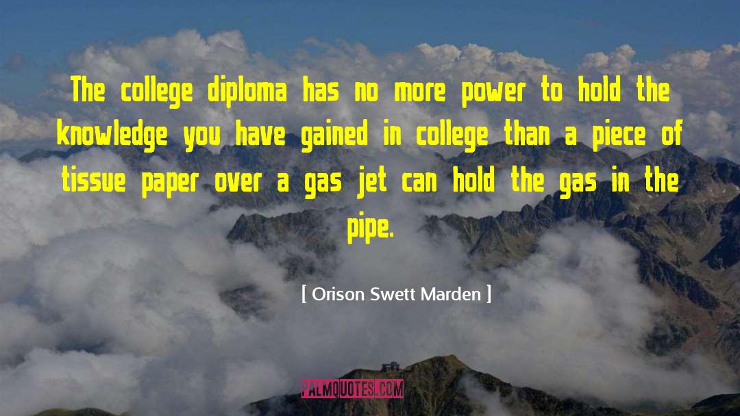 Diploma quotes by Orison Swett Marden