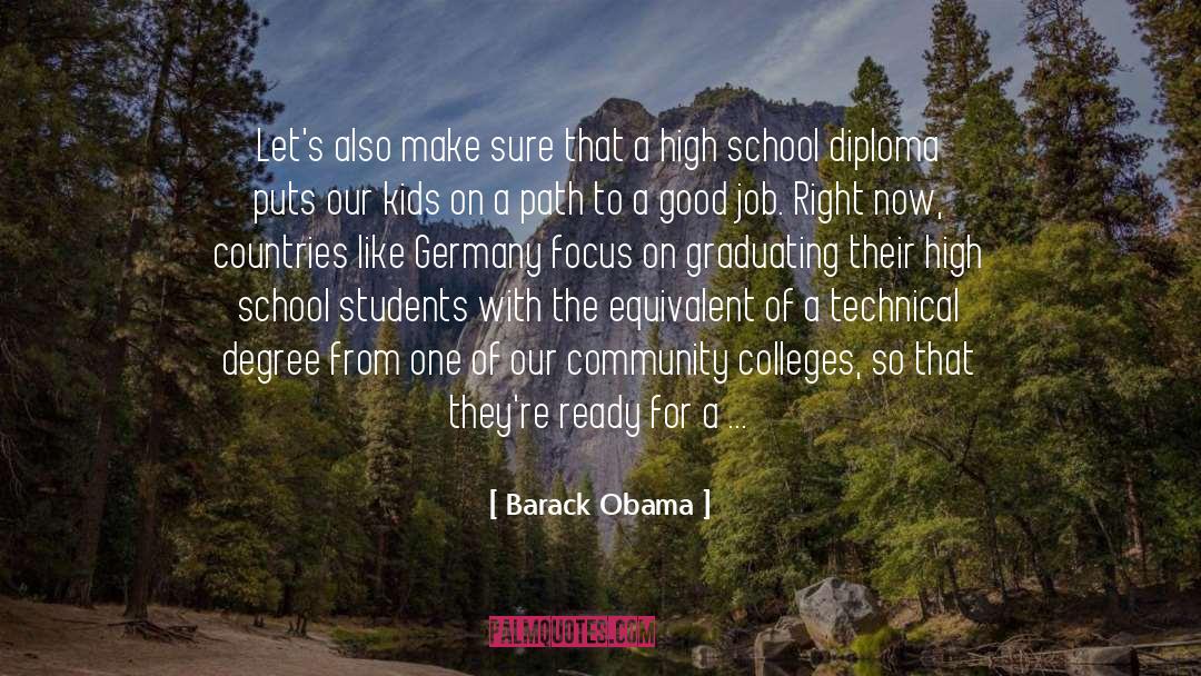 Diploma quotes by Barack Obama