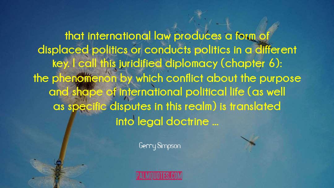 Diplomacy quotes by Gerry Simpson