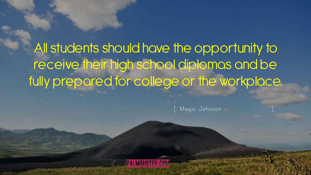 Diplomas quotes by Magic Johnson