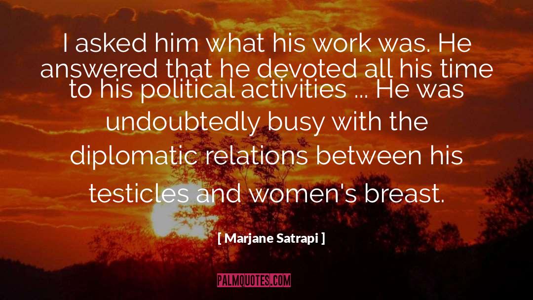 Diplomatic Relations quotes by Marjane Satrapi