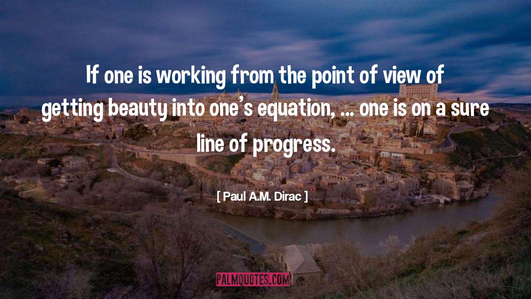 Dirac quotes by Paul A.M. Dirac