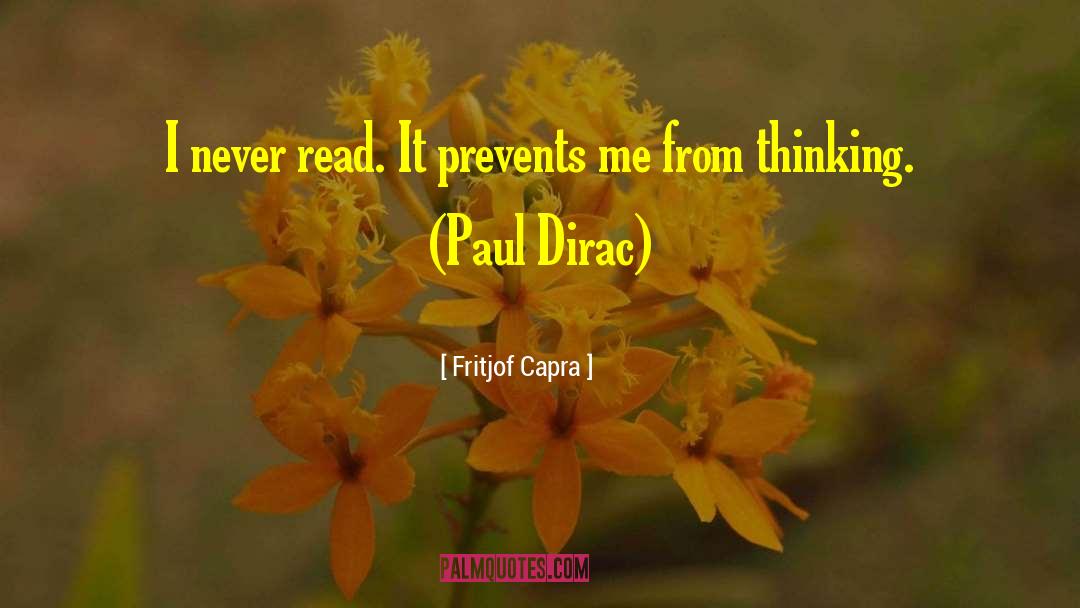 Dirac quotes by Fritjof Capra