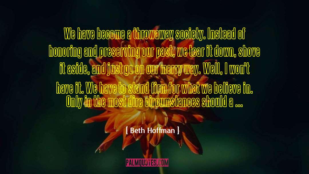 Dire quotes by Beth Hoffman