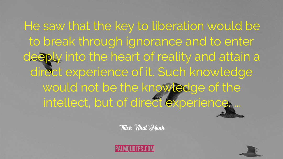 Direct Experience quotes by Thich Nhat Hanh