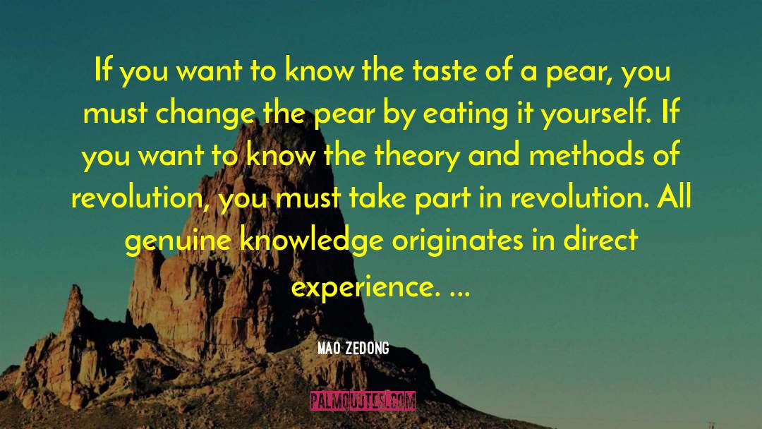 Direct Experience quotes by Mao Zedong