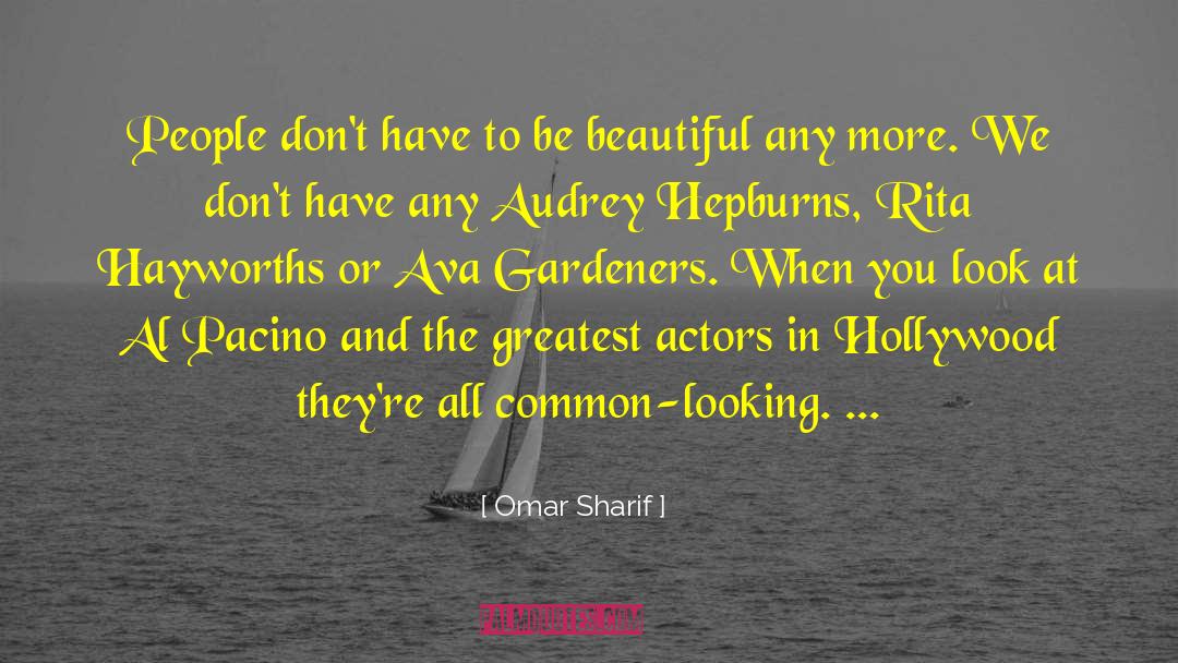 Directing Actors quotes by Omar Sharif