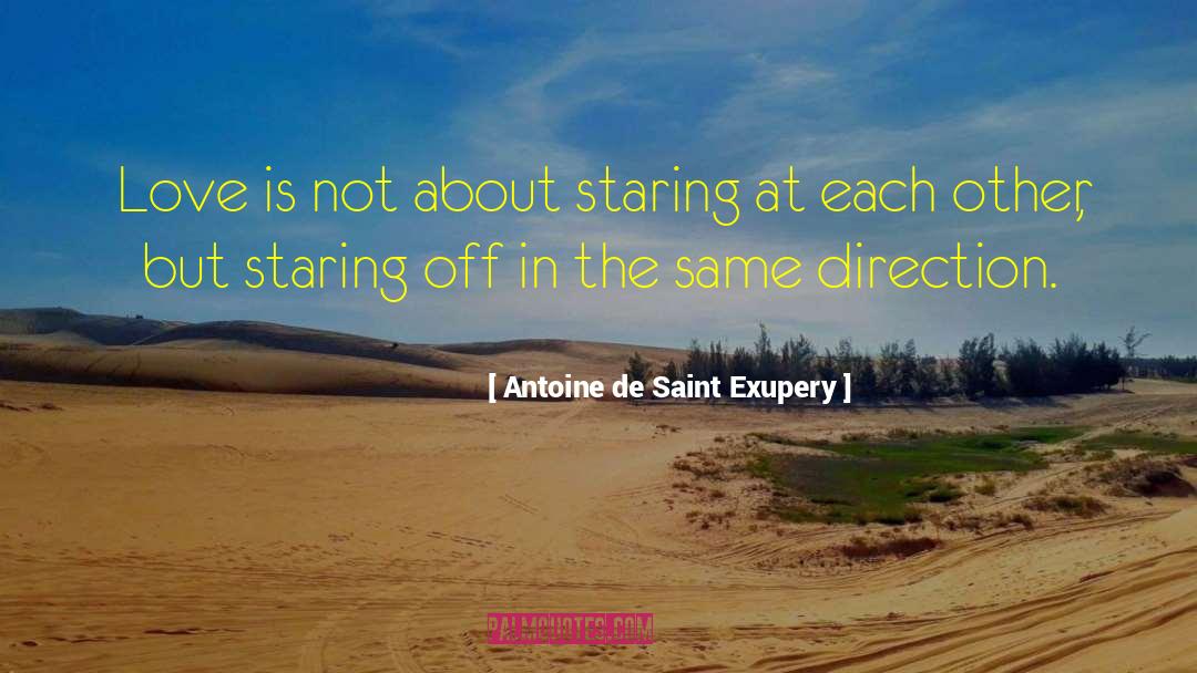 Direction Love quotes by Antoine De Saint Exupery