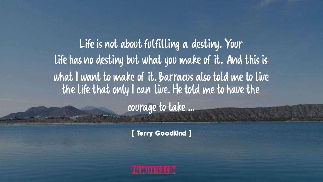 Direction Of Your Destiny quotes by Terry Goodkind