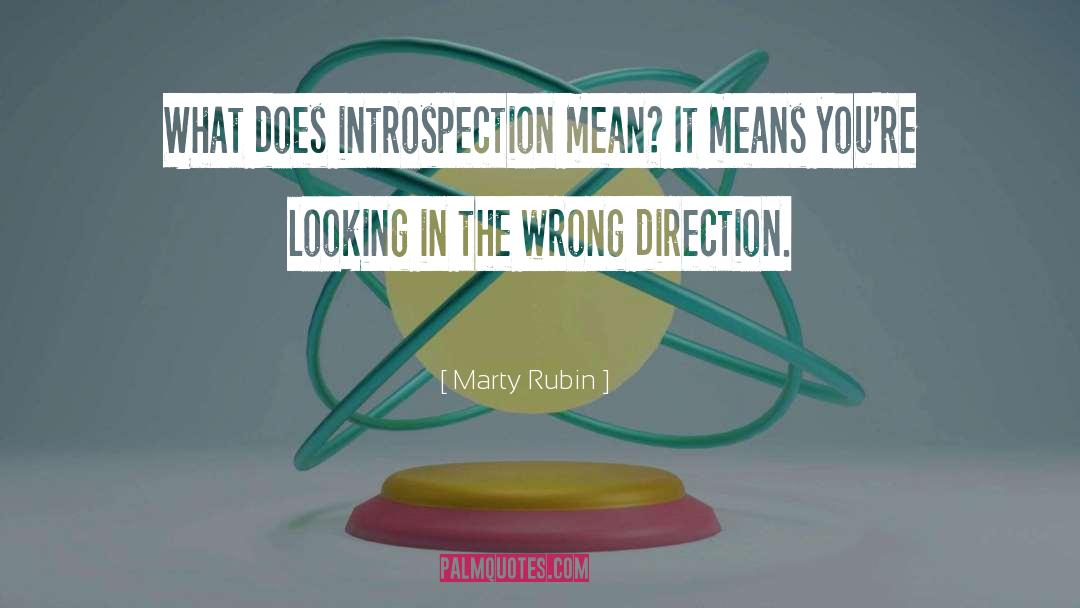 Direction quotes by Marty Rubin