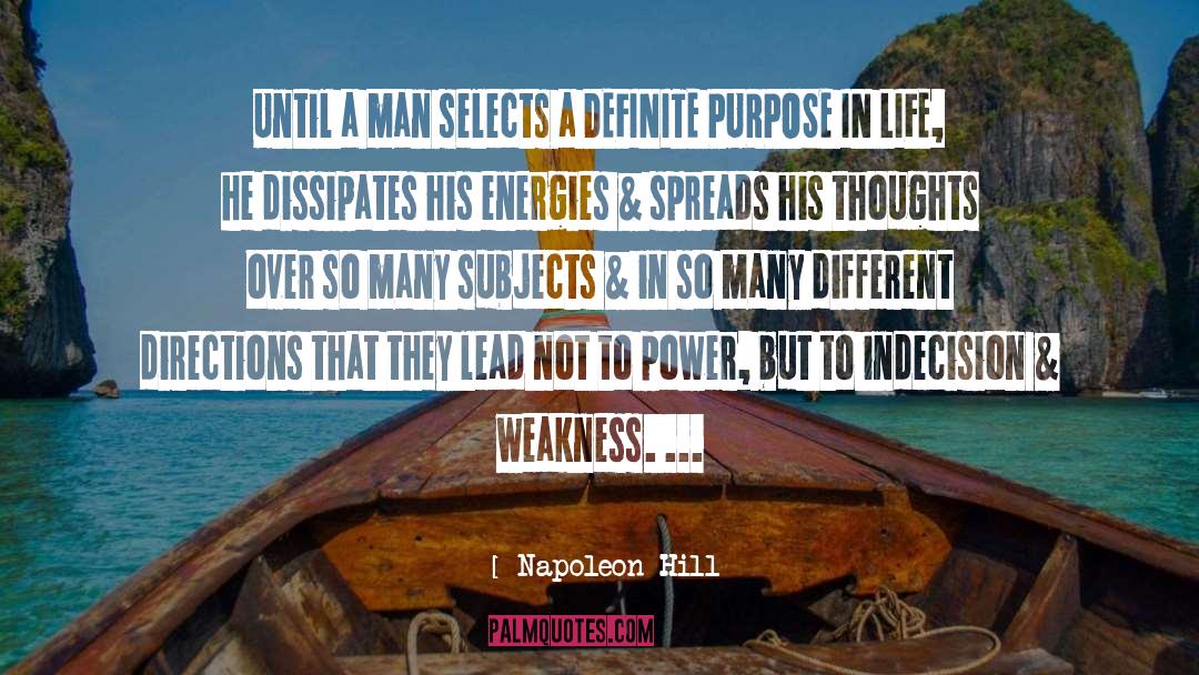 Directions quotes by Napoleon Hill