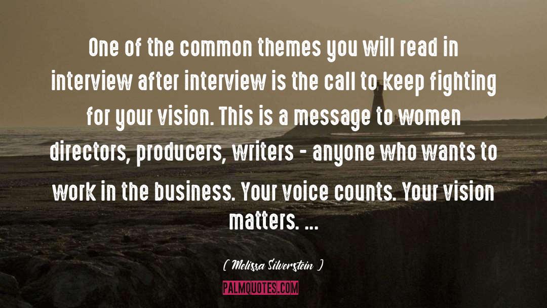 Directors quotes by Melissa Silverstein