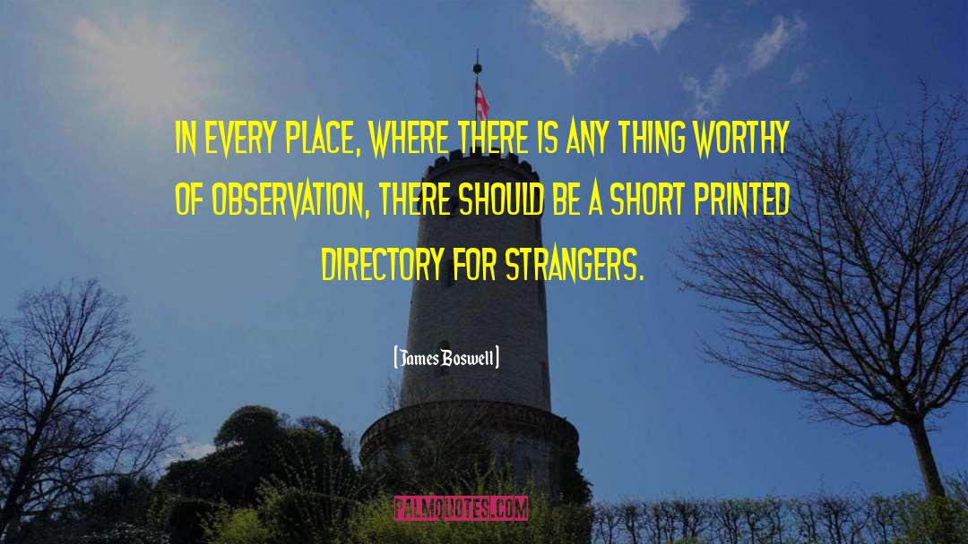 Directory Listings quotes by James Boswell