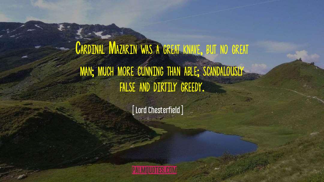 Dirtily quotes by Lord Chesterfield