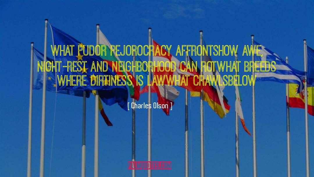 Dirtiness quotes by Charles Olson