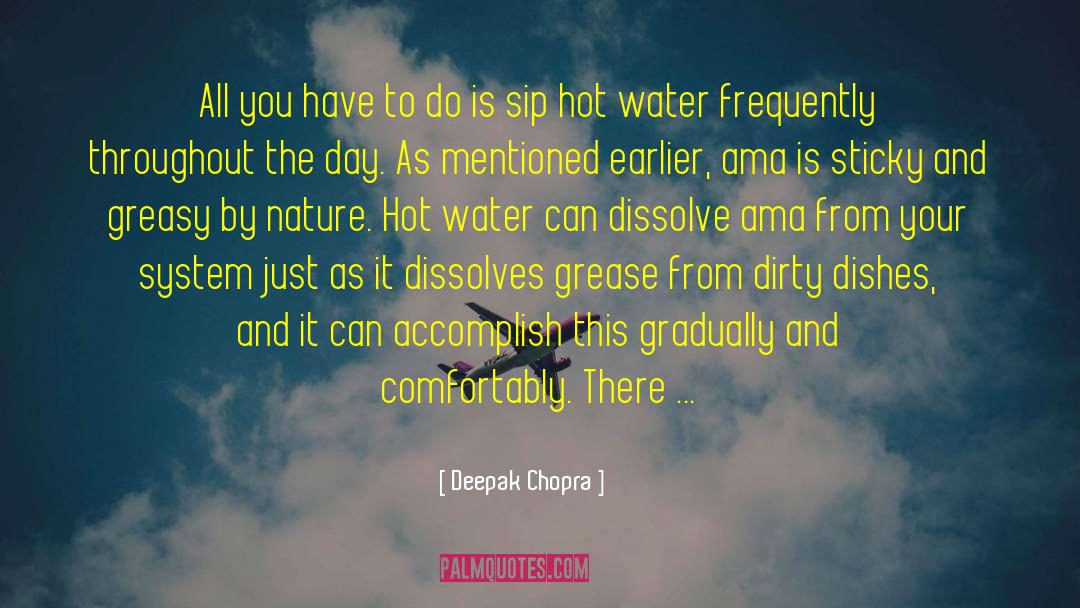 Dirty Dishes quotes by Deepak Chopra