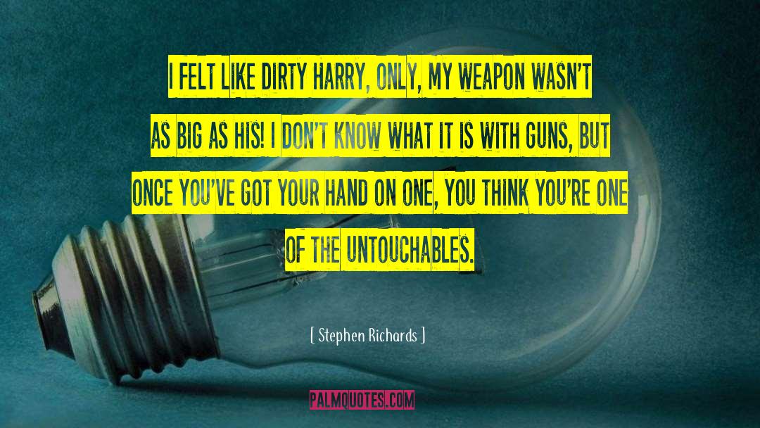 Dirty Harry Enforcer quotes by Stephen Richards