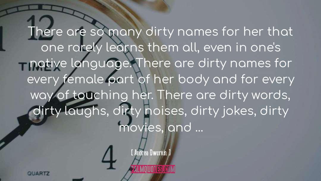 Dirty Jokes quotes by Andrea Dworkin