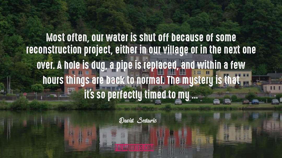 Dirty Water quotes by David Sedaris