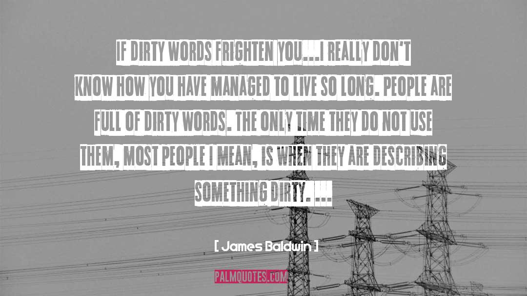 Dirty Words quotes by James Baldwin