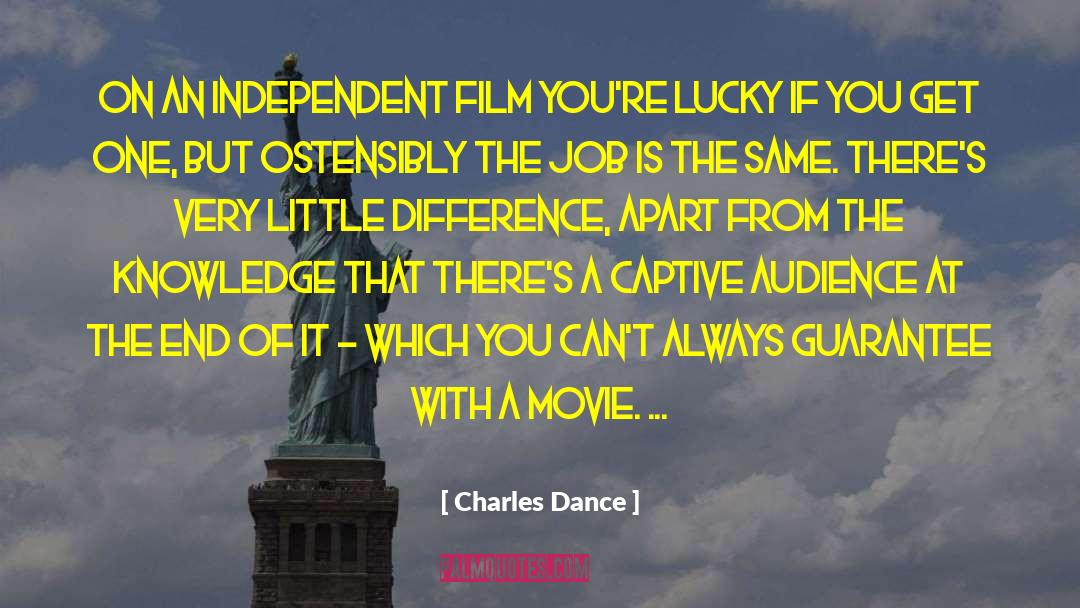 Disaapointment Movie Vs Book quotes by Charles Dance