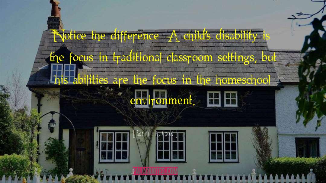 Disabilities quotes by Sandra K. Cook