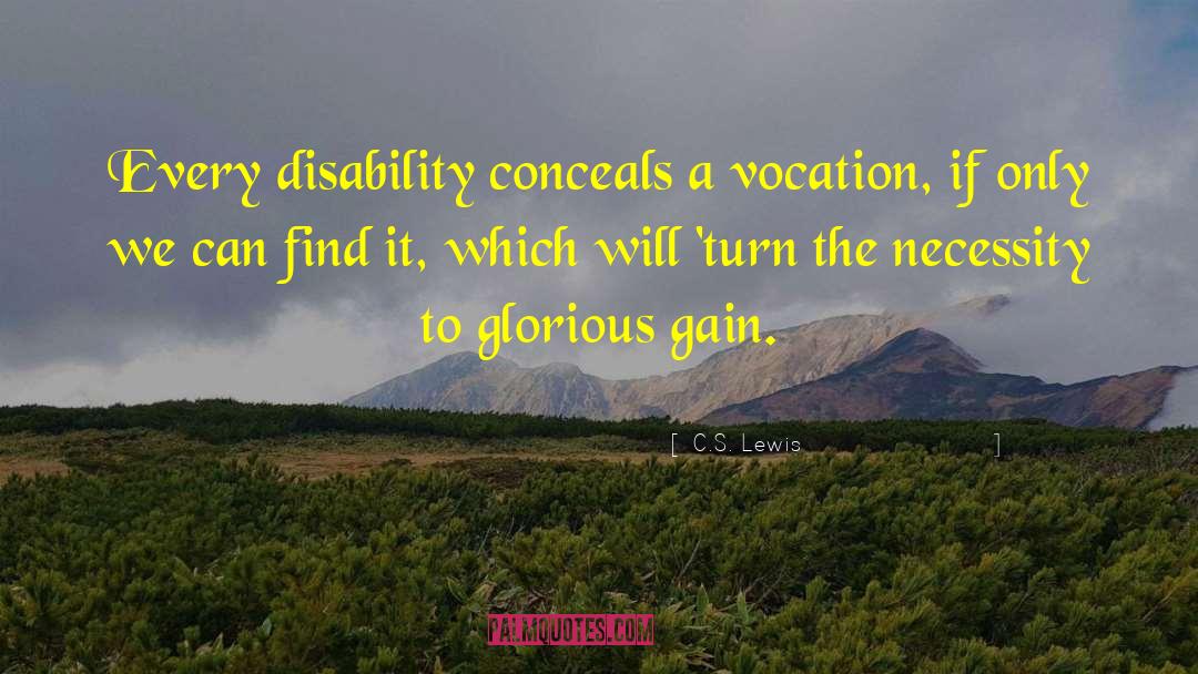 Disability quotes by C.S. Lewis