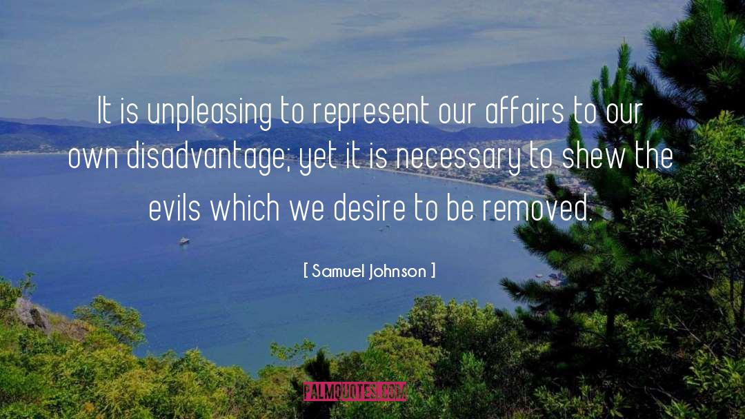 Disadvantage quotes by Samuel Johnson