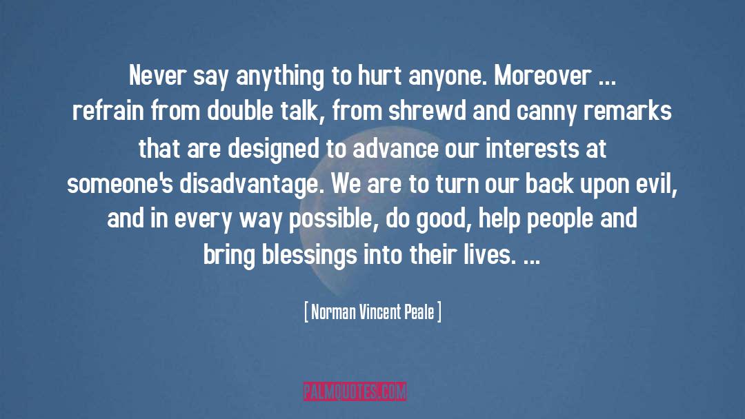 Disadvantages quotes by Norman Vincent Peale