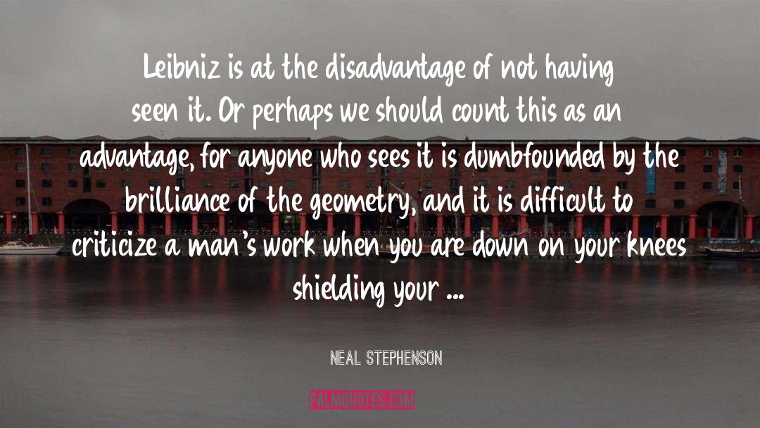 Disadvantages quotes by Neal Stephenson