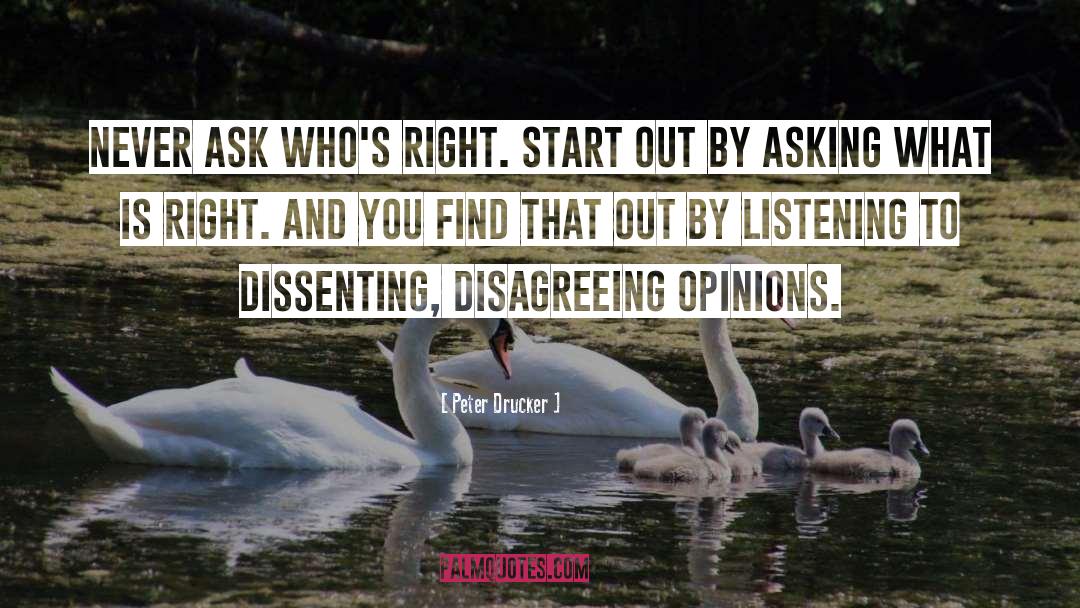 Disagreeing quotes by Peter Drucker