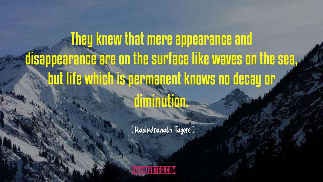Disappearance quotes by Rabindranath Tagore
