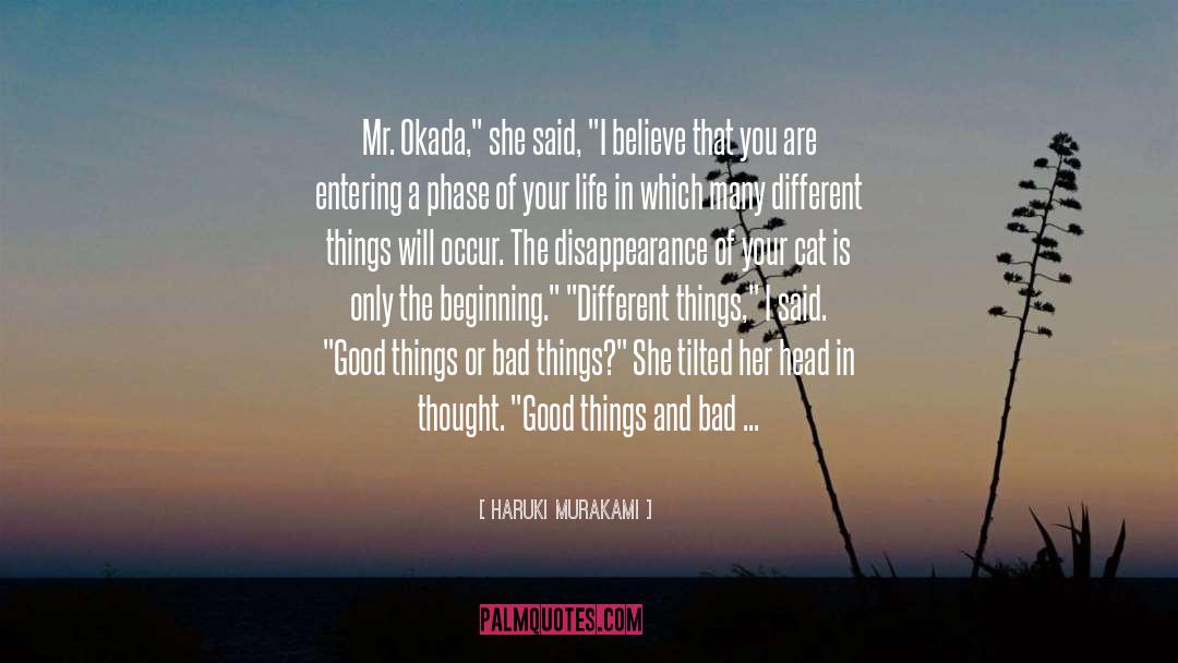 Disappearance quotes by Haruki Murakami