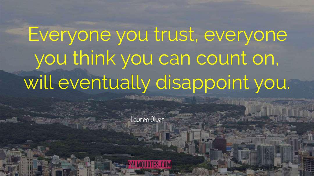 Disappoint quotes by Lauren Oliver