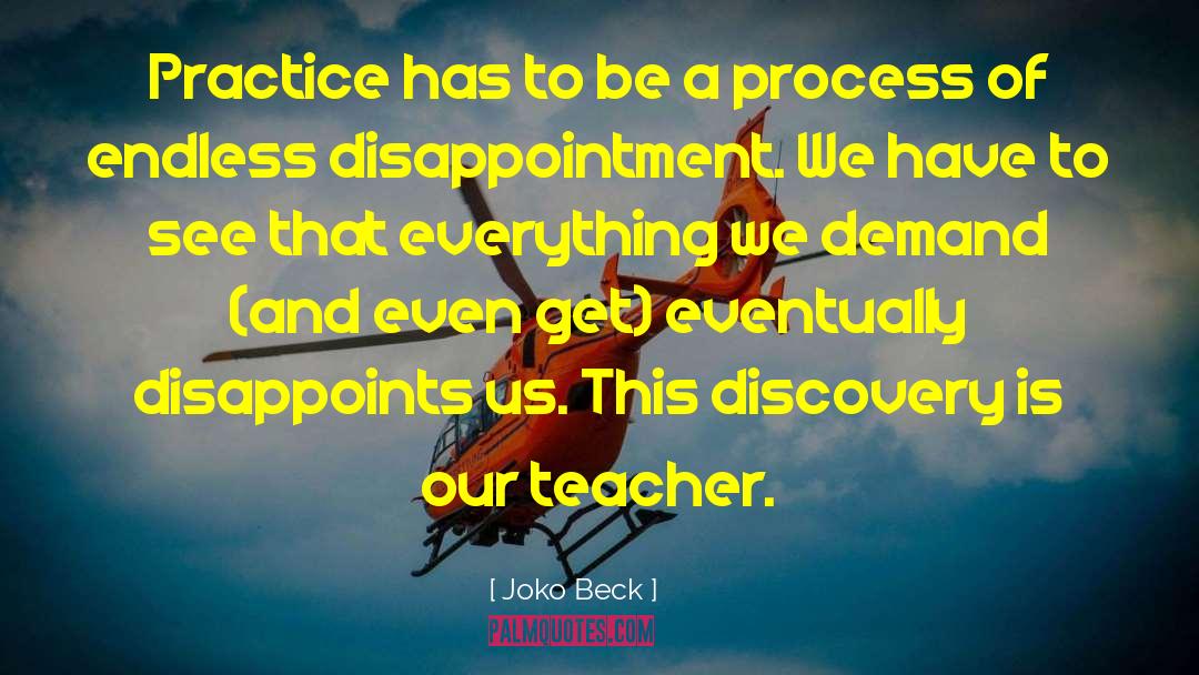 Disappoint quotes by Joko Beck