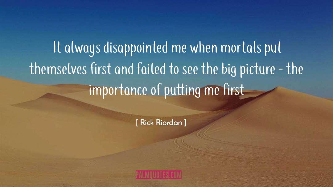 Disappointed quotes by Rick Riordan