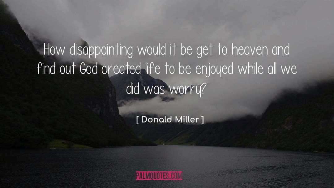 Disappointing Life quotes by Donald Miller