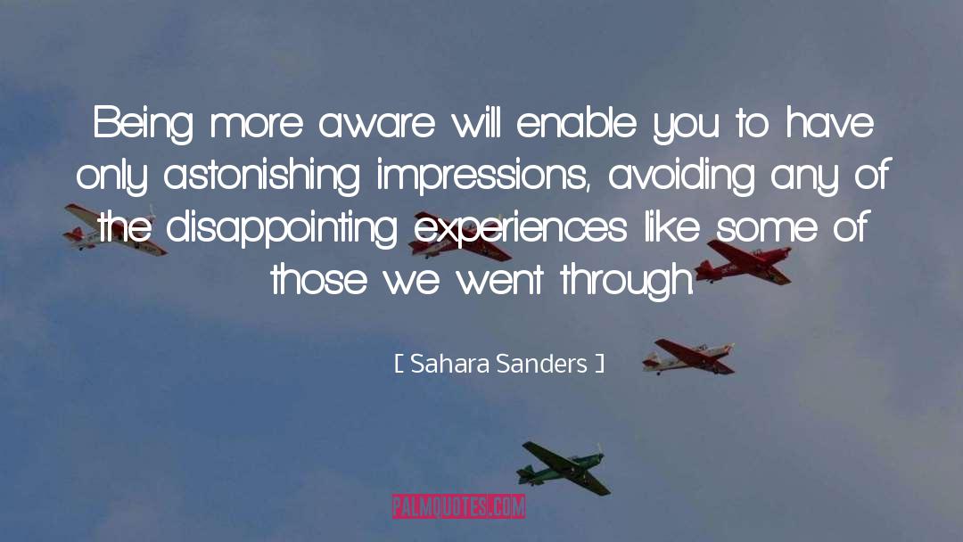 Disappointing quotes by Sahara Sanders