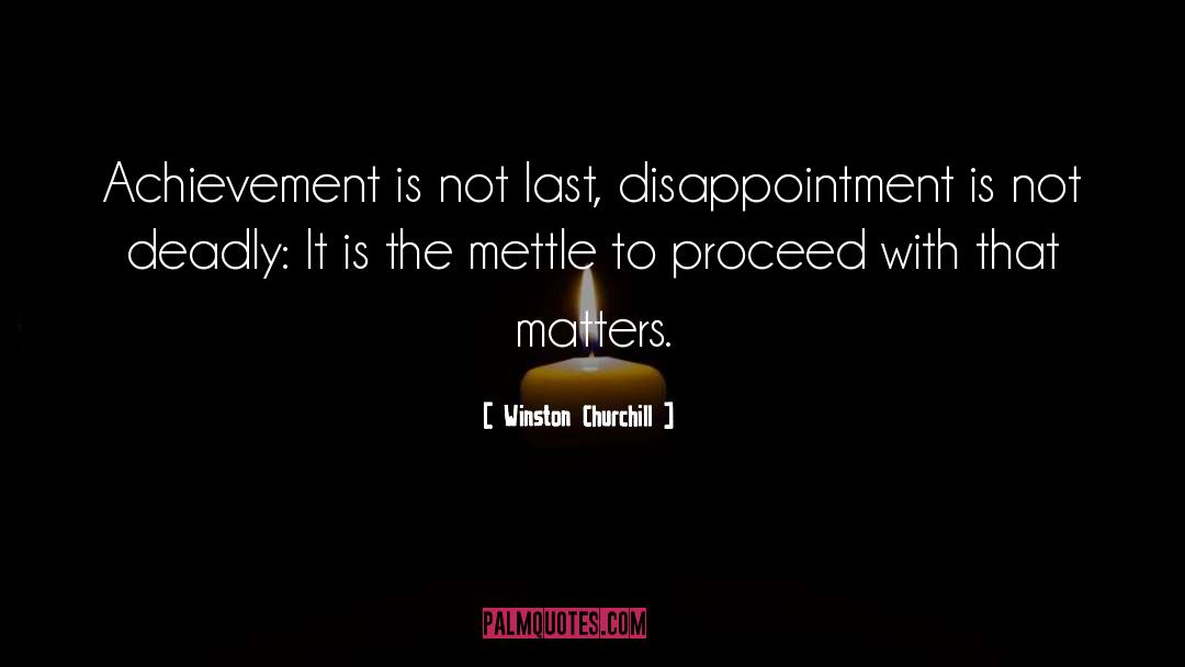 Disappointment quotes by Winston Churchill
