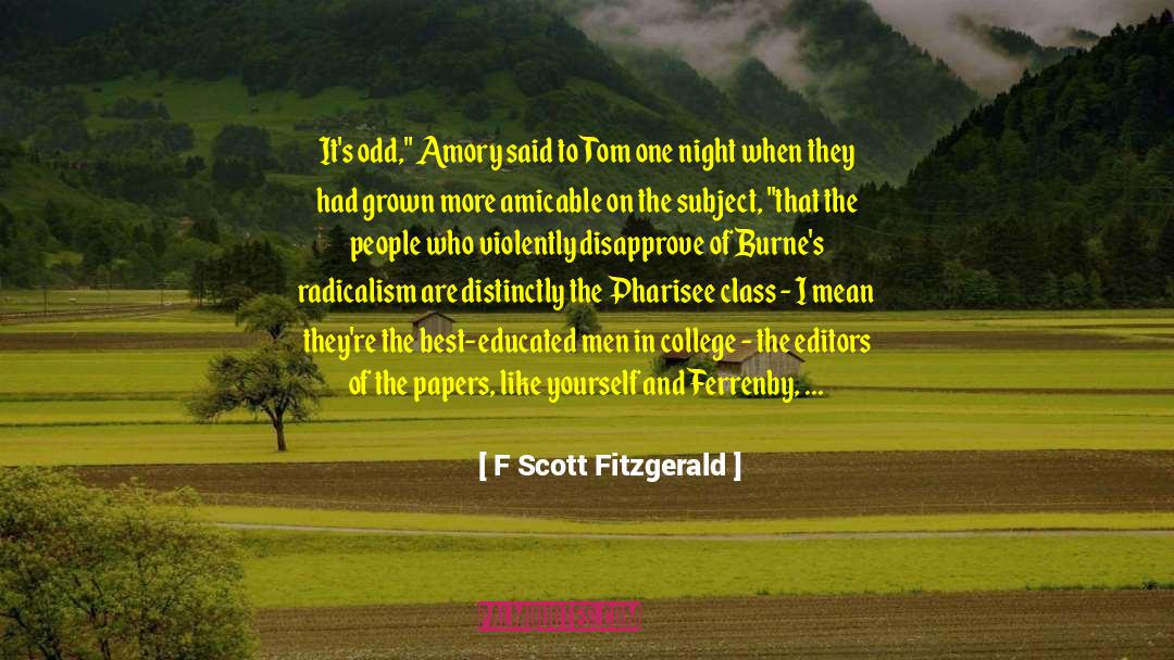 Disapprove quotes by F Scott Fitzgerald