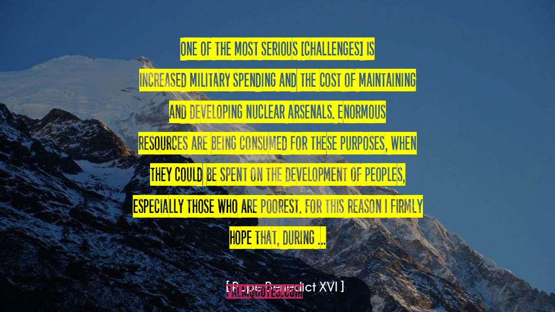 Disarmament quotes by Pope Benedict XVI