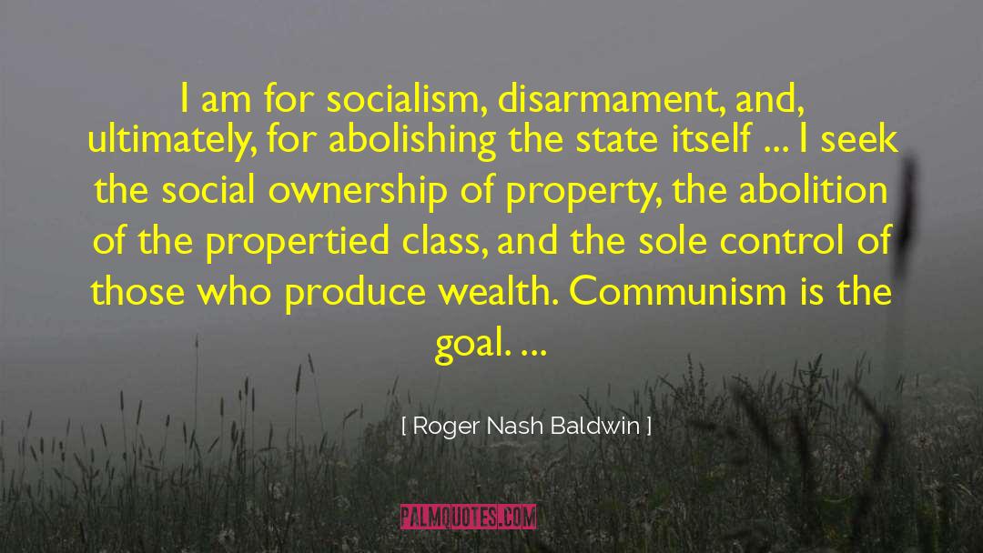 Disarmament quotes by Roger Nash Baldwin