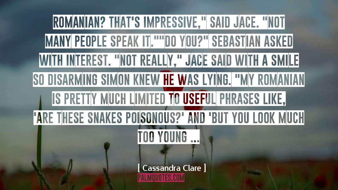 Disarming quotes by Cassandra Clare