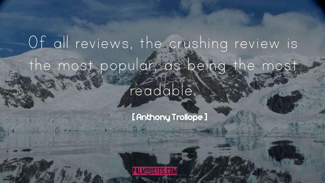 Disarms Review quotes by Anthony Trollope