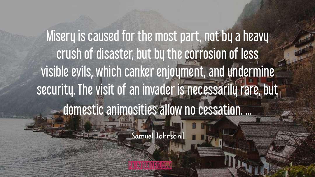 Disaster quotes by Samuel Johnson