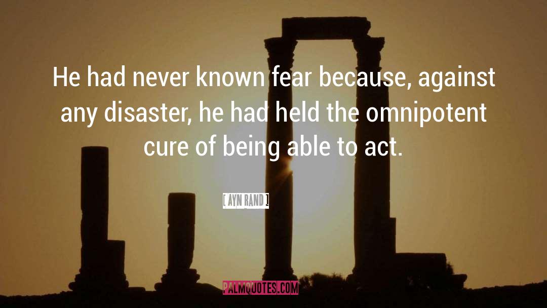 Disaster quotes by Ayn Rand