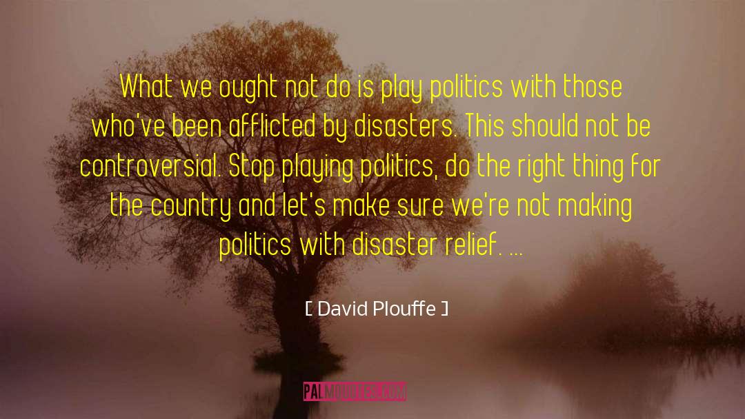 Disaster Relief quotes by David Plouffe