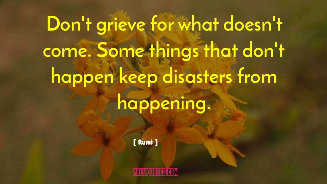 Disasters quotes by Rumi