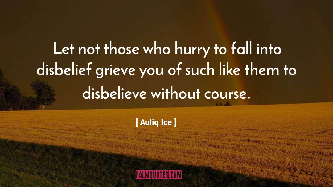 Disbelieve quotes by Auliq Ice