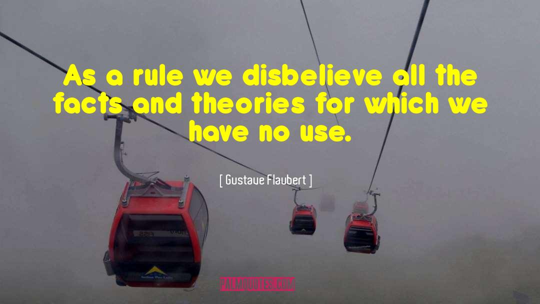 Disbelieve quotes by Gustave Flaubert